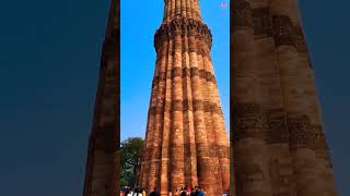 The Perfect Shot of Qutub Minar #shorts #shortsvideo #qutubminar #delhitouristplaces #delhi #tour