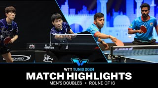 Harmeet Desai/Sathiyan Gnanasekaran vs Kim Minwoo/Kim Woojin | MD R16 | WTT Contender Tunis 2024