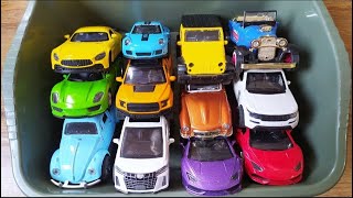 BOX FULL OF Model Cars /Honda Civic, Bugatti Divo, McLaren 650s, Audi Rs7, Ford Raptor, Ferrari sf90