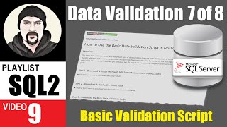 How to Use a Basic Data Validation Script in SQL Server