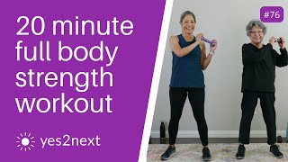20 minute Full Body Standing Strength Workout with Dumbbells | Seniors, Beginners