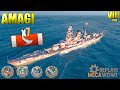 BattleShip Amagi 7 Kills & 158K Damage | World of Warships