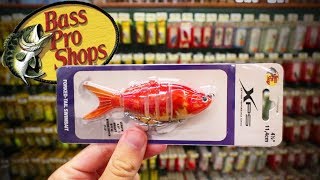 Bass Pro Shops LURES ONLY Fishing Challenge (Surprising!)