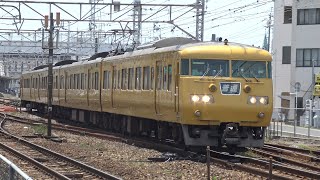 【4K】JR山陽本線　普通列車117系電車　ｵｶE-08編成