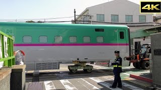 先頭車(新幹線)船積みは昼からだった  川重兵庫工場 2018月2月23日(金)