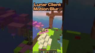 💨 Lunar vs Badlion Motion Blur  #minemen #shorts