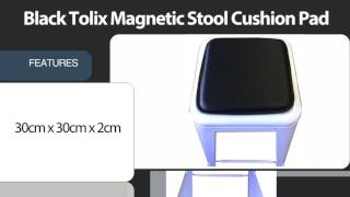 Black Tolix Magnetic Stool Cushion Pad