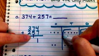 Adding Using the Written Algorithm and Chip Model