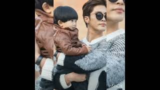 sunghoon with the kid 😍😍😍😍😘😘😘#sunghoon #handsome #viralshorts
