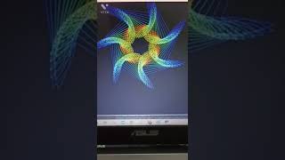 Draw Ninja star colorful animation using Python Turtle|| Python.. #shorts