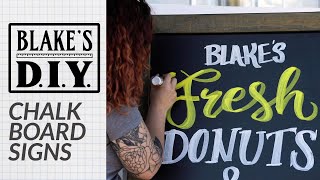 Chalkboard Sign painting - How to