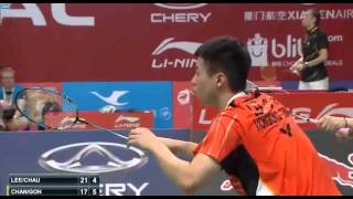 2015 TOTAL BWF World Championships R32 XD LEE  CHAU+ vs CHAN Peng Soon GOH Liu Ying