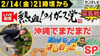 【2月14日21時すぎ～ライブ配信】熱血！タイガース党延長戦！！沖縄でまだまだはしもっとSP！ #熱血タイガース党