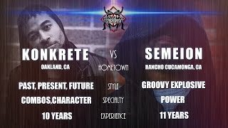 KBL Presents KONKRETE vs SEMEION