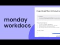 monday workdocs | monday.com tutorials