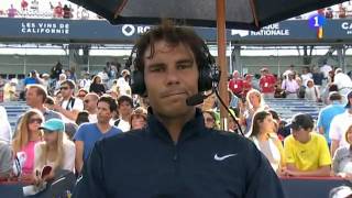 2013 Rogers Cup Final: Rafael Nadal Interview (in spanish)