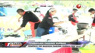 Pemprov DKI Bagikan Daging Kurban Siap Saji dengan Menu Hotel Bintang Lima