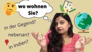 WO WOHNEN SIE? HOW TO ASK WHERE DO YOU LIVE IN GERMAN?