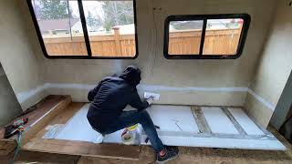 RV interior repair - part 4 - walls & slide out