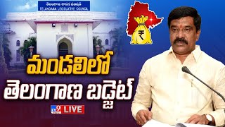 Telangana Legislative Council LIVE | Telangana Budget Session 2023 | Vemula Prashanth Reddy - TV9