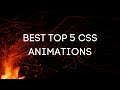 Top 5 CSS Animations - Part 2 | HTML | CSS | JS | ANIMEJS |THREEJS | Top 5 | Animations #shorts