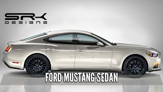 Ford Mustang 4-door Sedan - Rendering | SRK Designs