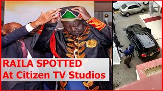 UPDATE| Raila Spotted Leaving Citizen TV Tally Center| news 54
