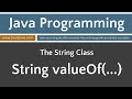 Learn Java Programming - String Class Tutorials valueOf(...)