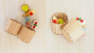 折り紙カゴの作り方/简单的小纸篮做法/How to make an origami basket