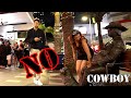 #Cowboy_prank in GoldCoast. super funny reactions. lelucon statue prank. luco patung