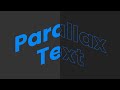 Parallax Text Effects Javascript