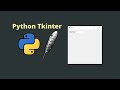 Python Tkinter: How to create an Entry in Tkinter