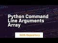 python command line arguments array