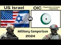 US Israel vs OIC | OIC vs Israel military power comparison 2024 | world military power | USA vs OIC