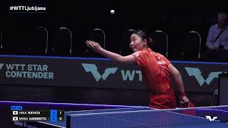 FULL MATCH | Hina Hayata vs Miwa Harimoto | WS SF | #WTTLjubljana 2024