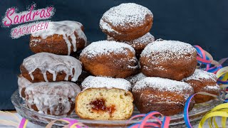 Berliner Pfannkuchen mit Marmelade - einfaches gelingsicheres Rezept | Berliner | Krapfen | Kreppel