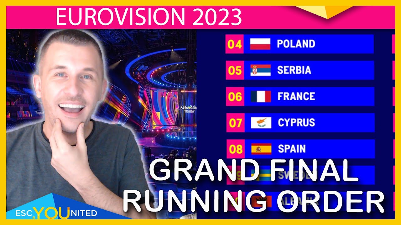 Eurovision 2023 Grand Final Running Order Revealed - YouTube