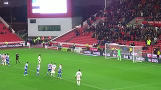 Stoke City - Ryan Mmaee Penalty miss vs. Sheffield Wednesday