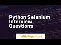 python selenium interview questions