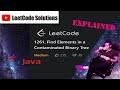 LeetCode 1261. Find Elements in a Contaminated Binary Tree Solution Explained - Java