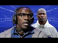 chad johnson checks shannon sharpe to his face after he humiliated him on live air for being late