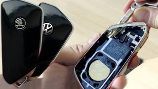 VW ID.3, ID.4, Golf \u0026 Skoda Octavia 4🔑Key FOB Replacement: How to Replace Car Key Battery | Keyless