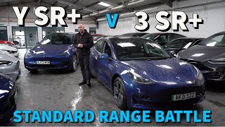 Tesla Model Y v 3 sr - side by side efficiency and range difference. Which one to choose?