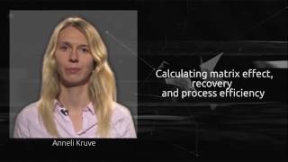 Calculating matrix effect, recovery and process efficiency