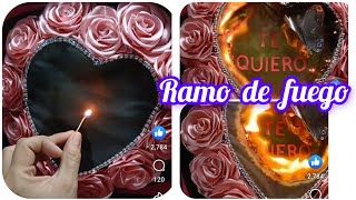 como hacer  ramo de fuego con rosas eternas #ramodefuego #viral #rosaseternas