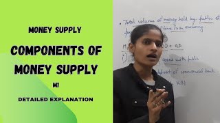 Money supply | Components of money supply | M1 | Fiat money | Measures of money supply |#macro #12th