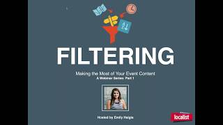 Making the Most of Your Event Content, Part 1: Filtering | Localist