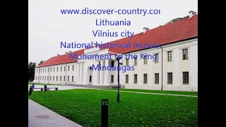 Lithuania; Vilnius city; National Museum of Lithuania; Monument to King Mindaugas; Photo; Video