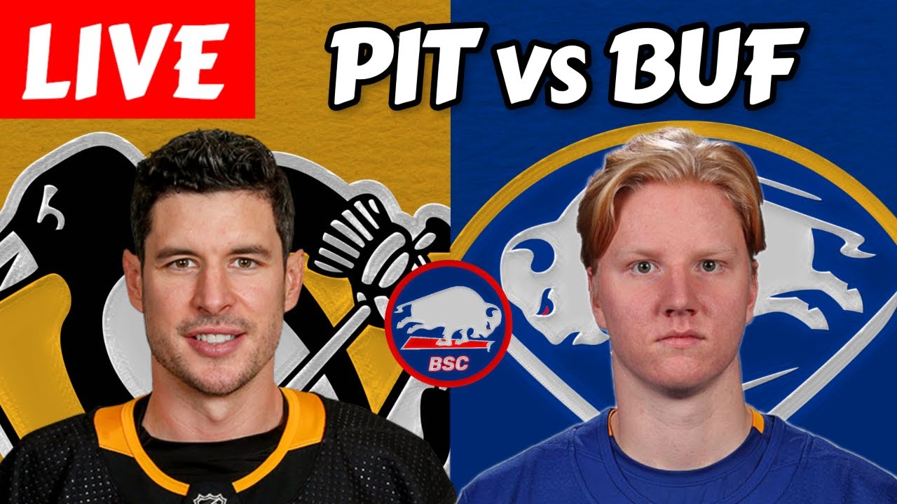 Buffalo Sabres Vs. Pittsburgh Penguins | NHL Livestream (Live Reaction ...