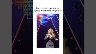 When even Adele forgets the lyrics 😭